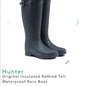NWT Hunter Original Insulated Tall Black Boots!